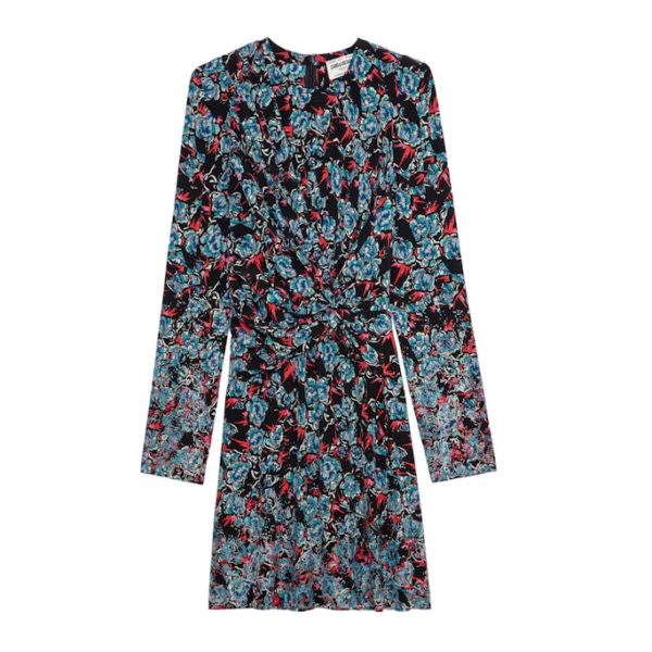 Robe Radar Thunder Strass Soie Noir - Taille S - Femme - Zadig & Voltaire