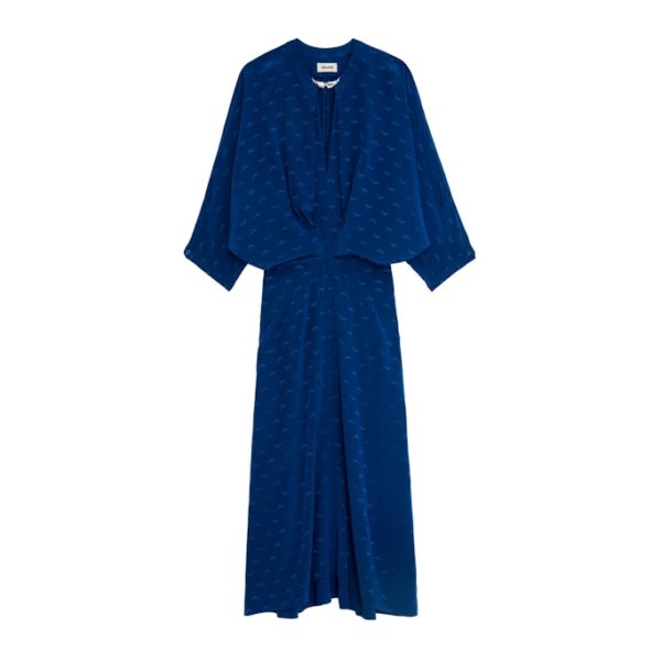 Robe Ritany Wings Soie Jacquard Overseas - Taille M - Femme - Zadig & Voltaire