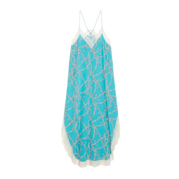 Robe Ristyl Soie Aqua – Taille S – Femme – Zadig & Voltaire