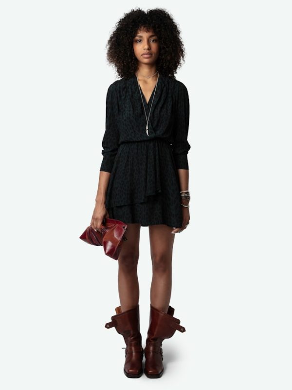 Robe Rogers Léopard Peaks - Taille S - Femme - Zadig & Voltaire