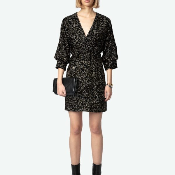Robe Rosli Noir - Taille XS - Femme - Zadig & Voltaire