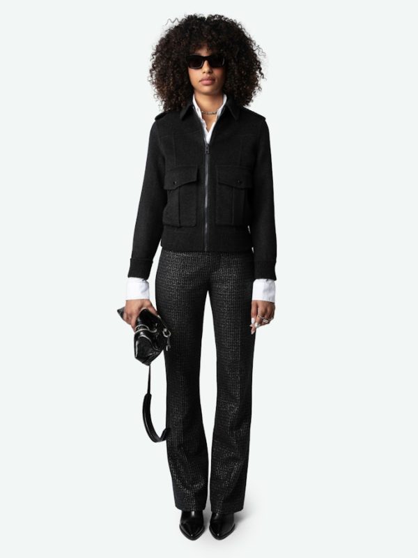 Blouson Luka Anthracite - Taille XS - Femme - Zadig & Voltaire