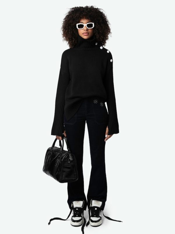 Pantalon Pista Velours Encre - Taille 34 - Femme - Zadig & Voltaire