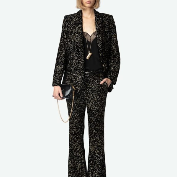 Pantalon Prevy Noir - Taille 34 - Femme - Zadig & Voltaire