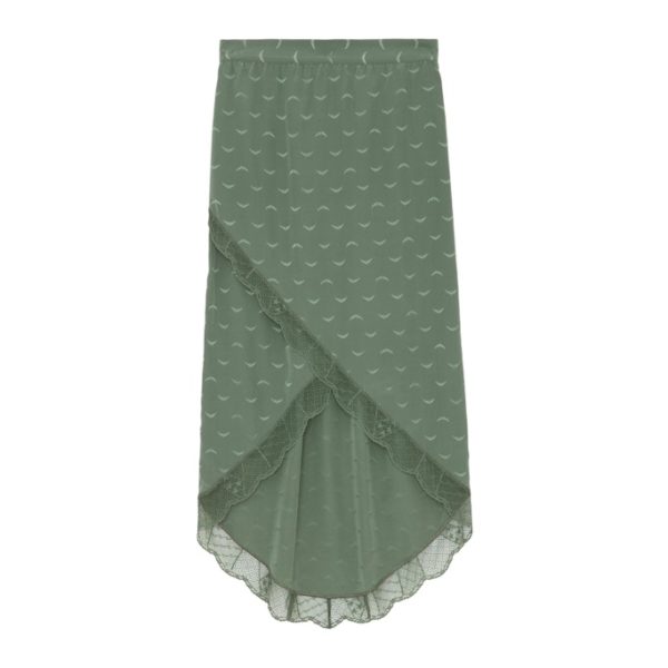 Jupe Jeudie Wings Soie Jacquard Grass - Taille 36 - Femme - Zadig & Voltaire