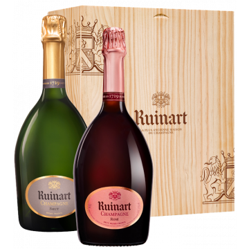 Champagne Ruinart - Coffret Duo - Brut + Rosé