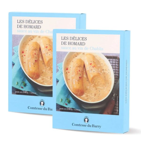 Lot de 2 délices de homard sauce au vin de Chablis-Comtesse du Barry