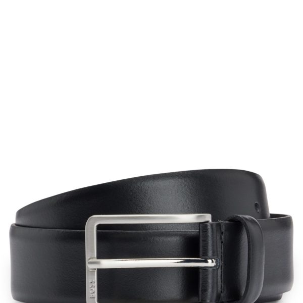Hugo Boss Ceinture en cuir italien avec boucle à logo gravé