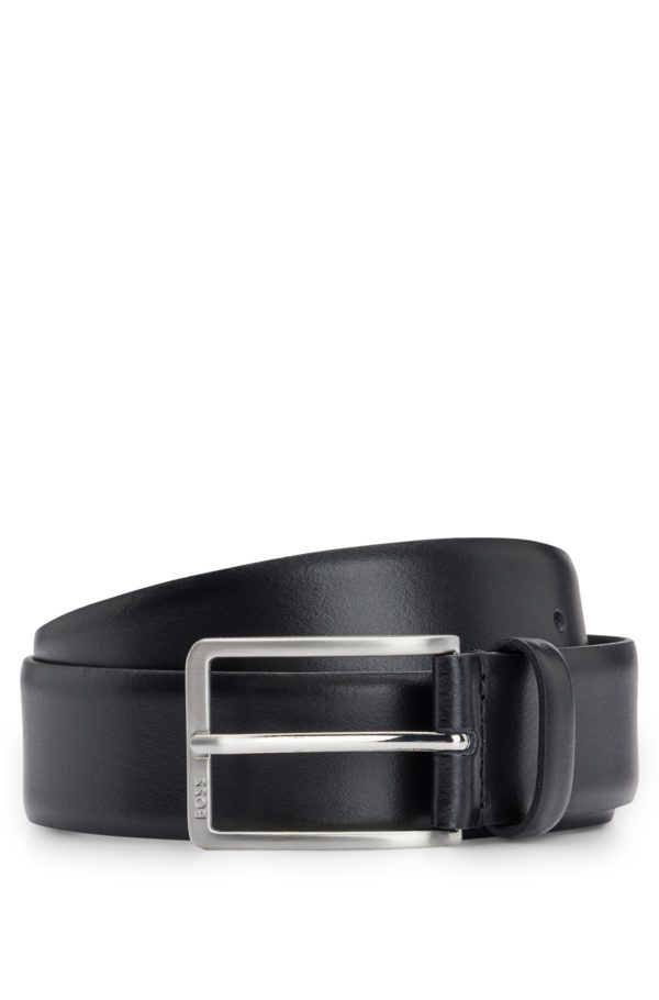 Hugo Boss Ceinture en cuir italien avec boucle à logo gravé