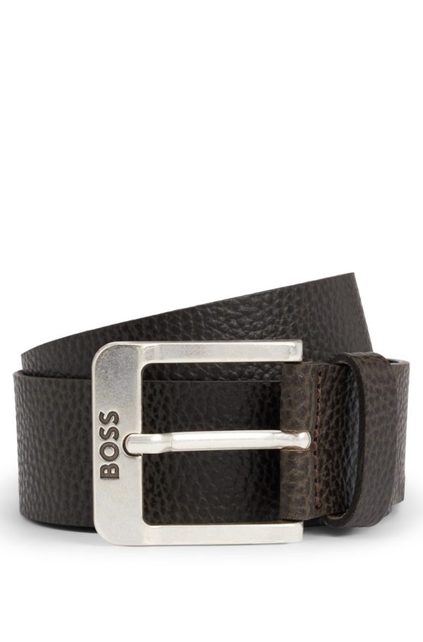 Hugo Boss Ceinture en cuir italien avec boucle logotée