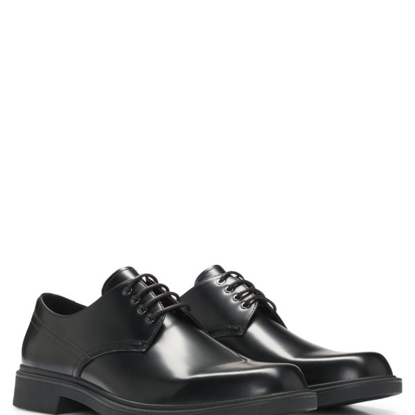 Chaussures derby en cuir avec œillets métalliques – Hugo Boss