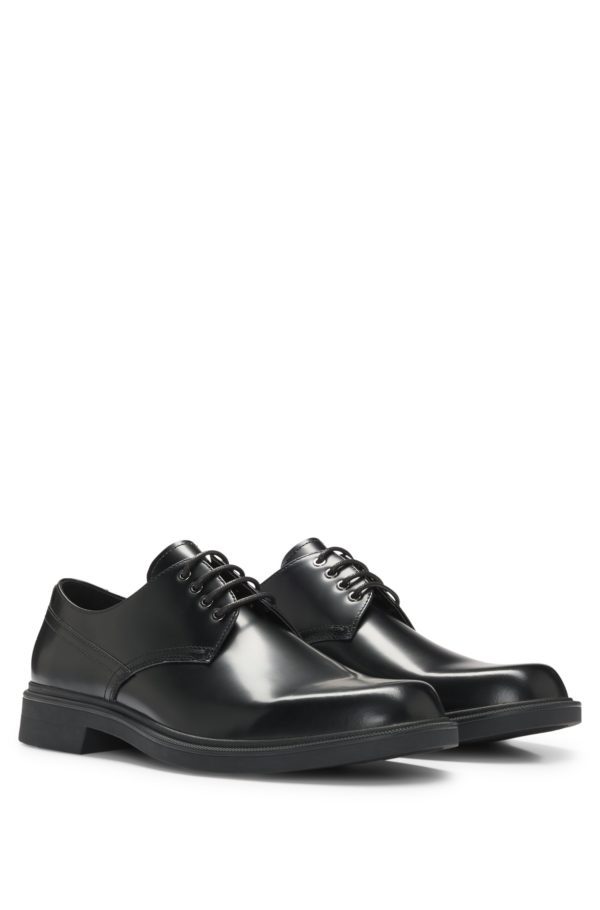 Hugo Boss Chaussures derby en cuir avec œillets métalliques