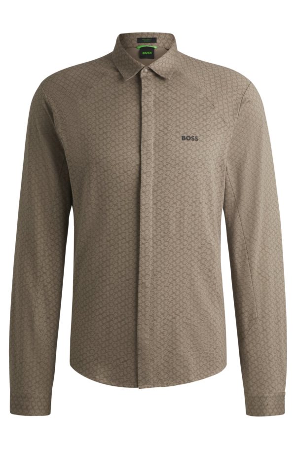 Hugo Boss Chemise Regular en maille piquée de coton