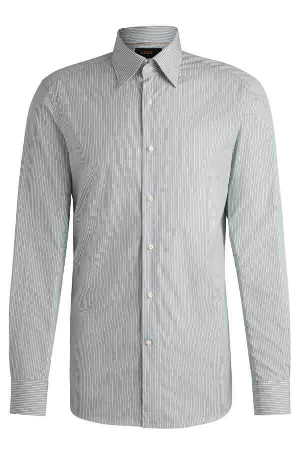 Hugo Boss Chemise Slim en coton à rayures