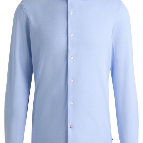 Hugo Boss Chemise Slim en jersey piqué de coton