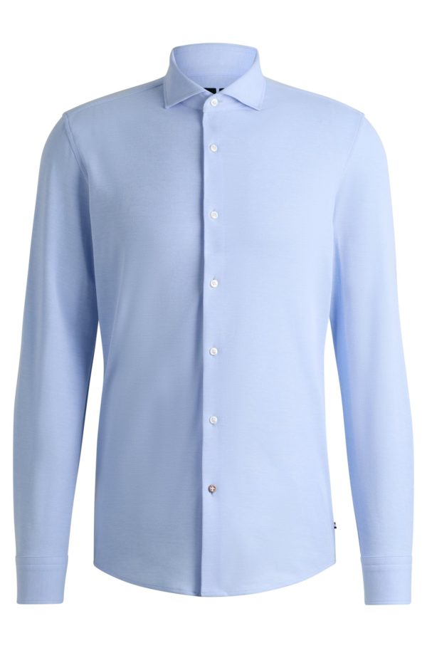 Hugo Boss Chemise Slim en jersey piqué de coton