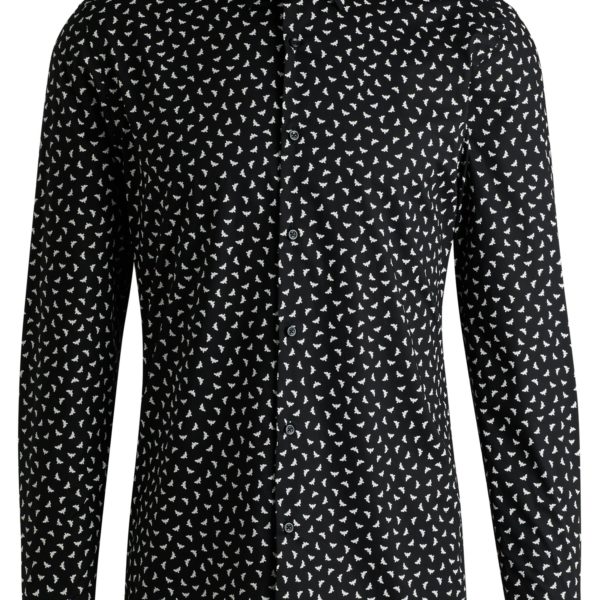 Hugo Boss Chemise Slim en popeline de coton imprimée