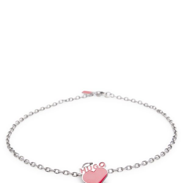 Hugo Boss Collier chaîne avec pendentif cœur logoté