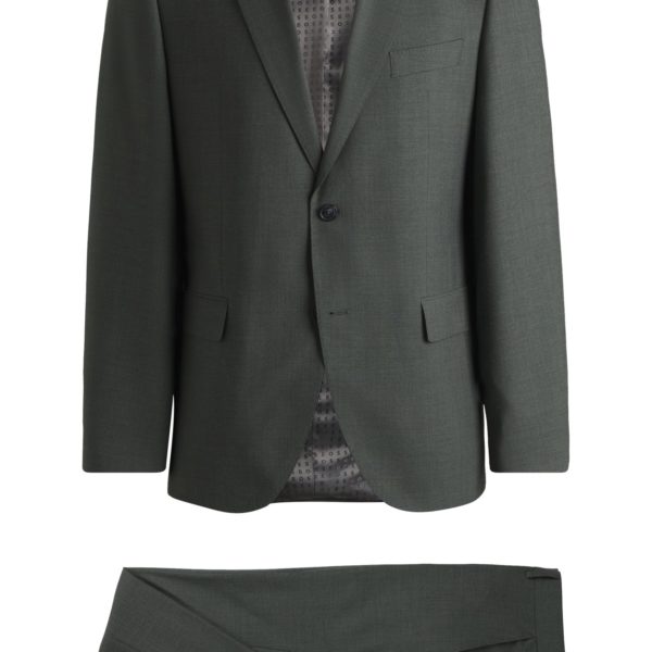 Hugo Boss Costume Regular Fit en tissu chiné infroissable