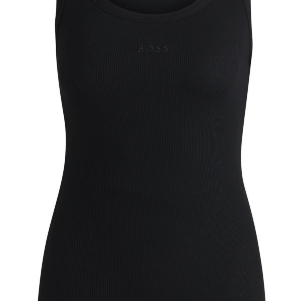 Débardeur Slim Fit en coton stretch à la structure côtelée – Hugo Boss