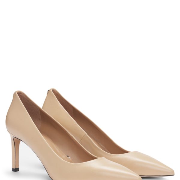 Hugo Boss Escarpins à talons en cuir nappa
