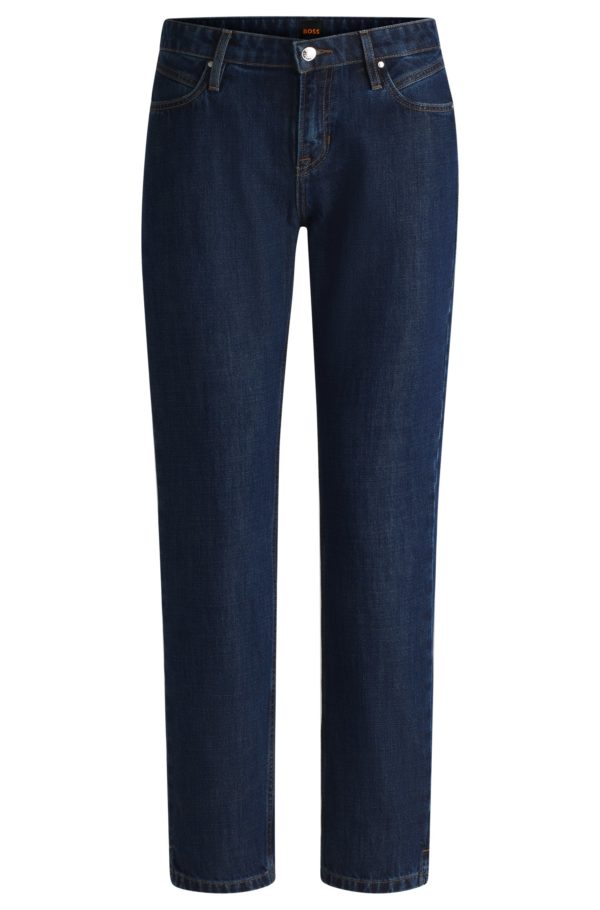 Hugo Boss Jean Slim en denim délavé bleu foncé