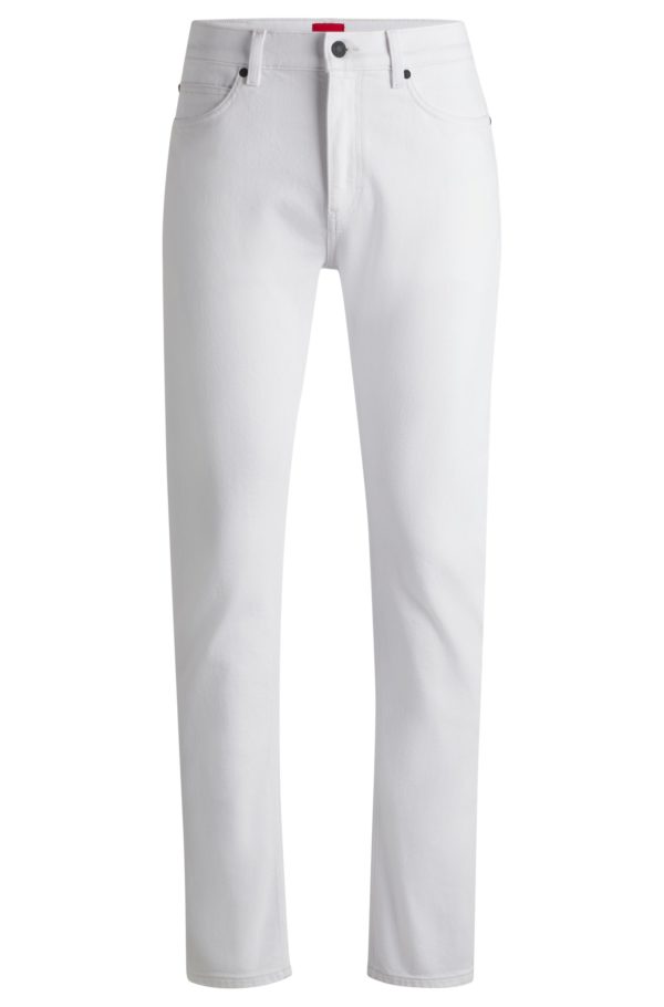 Hugo Boss Jean Slim en denim stretch blanc