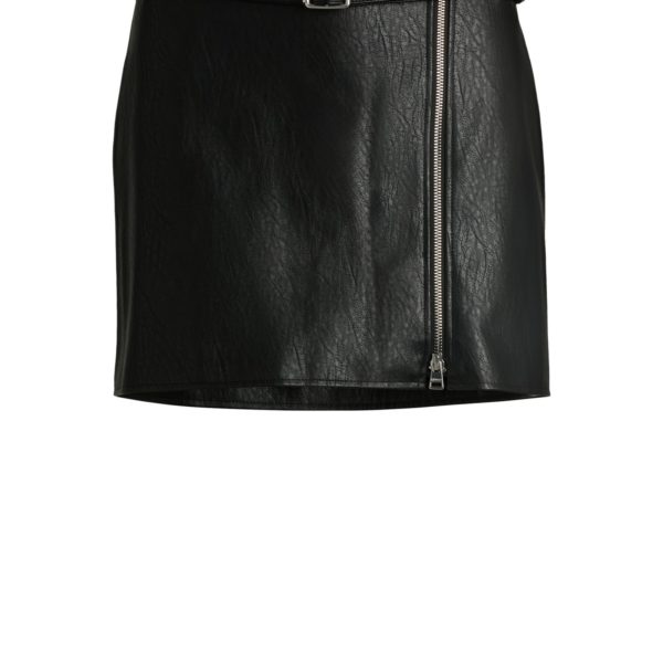 Jupe courte Regular en similicuir avec ceinture – Hugo Boss