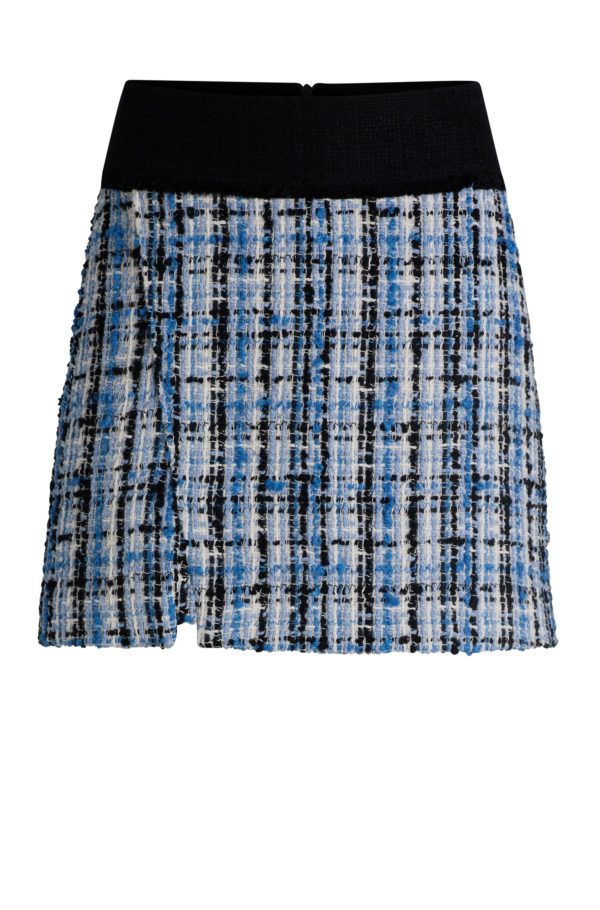 Hugo Boss Jupe courte en tweed multicolore