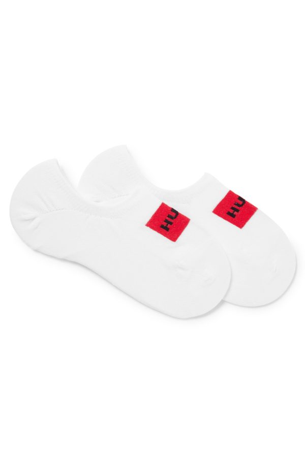 Hugo Boss Lot de deux paires de chaussettes invisibles en coton mélangé
