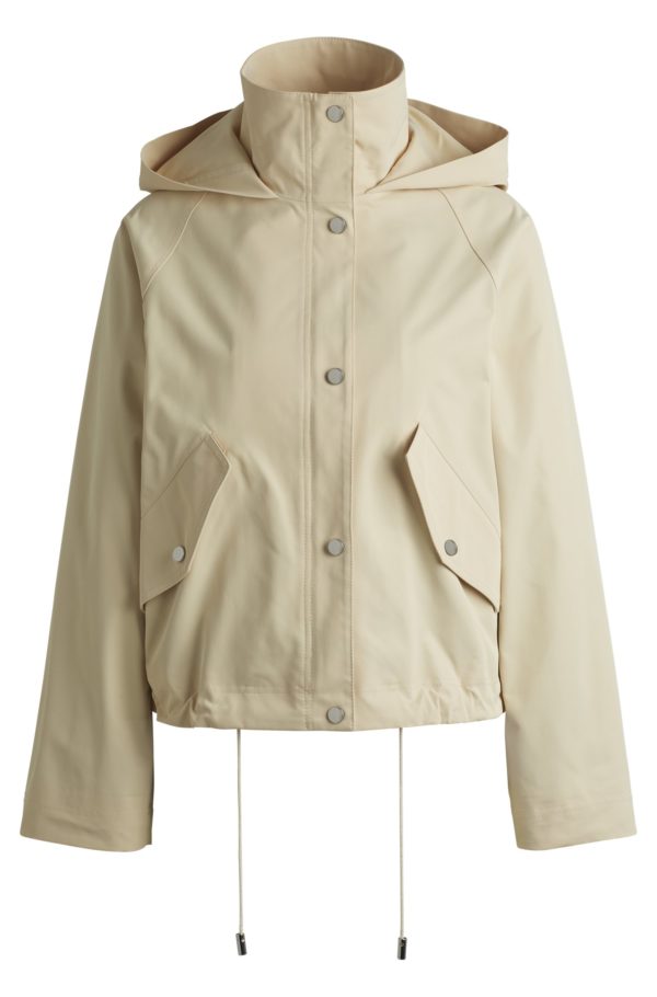 Hugo Boss Parka à capuche en tissu déperlant