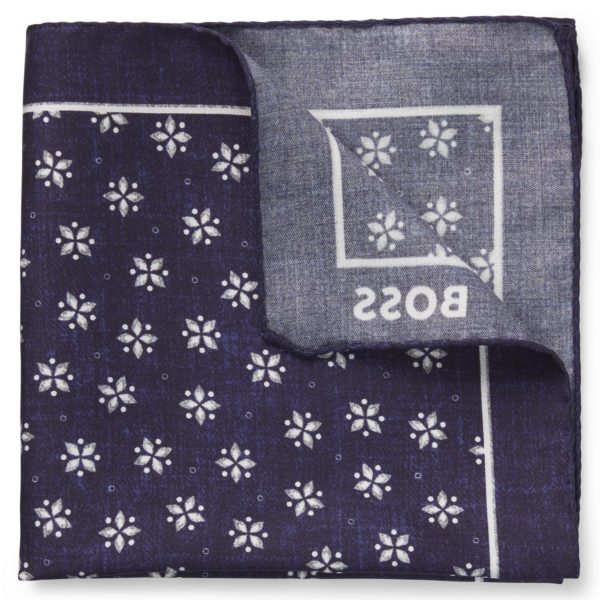 Hugo Boss Pochette de costume logotée avec bordure imprimée