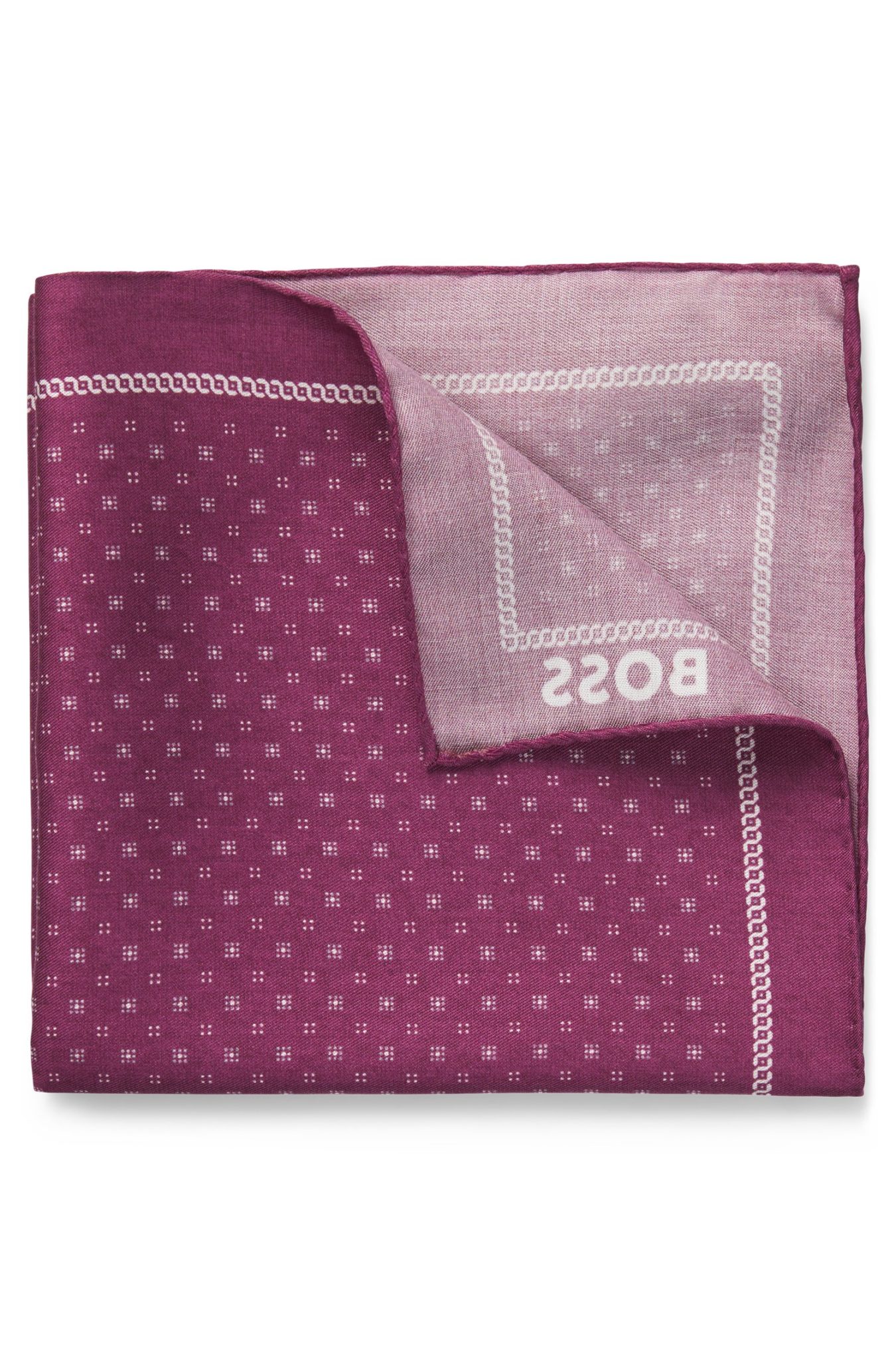 Hugo Boss Pochette de costume logotée avec bordure imprimée