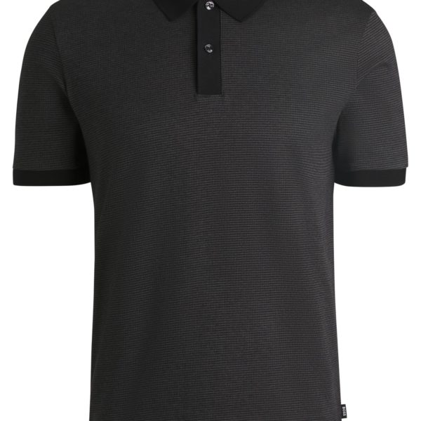 Hugo Boss Polo en coton mercerisé à micro motif