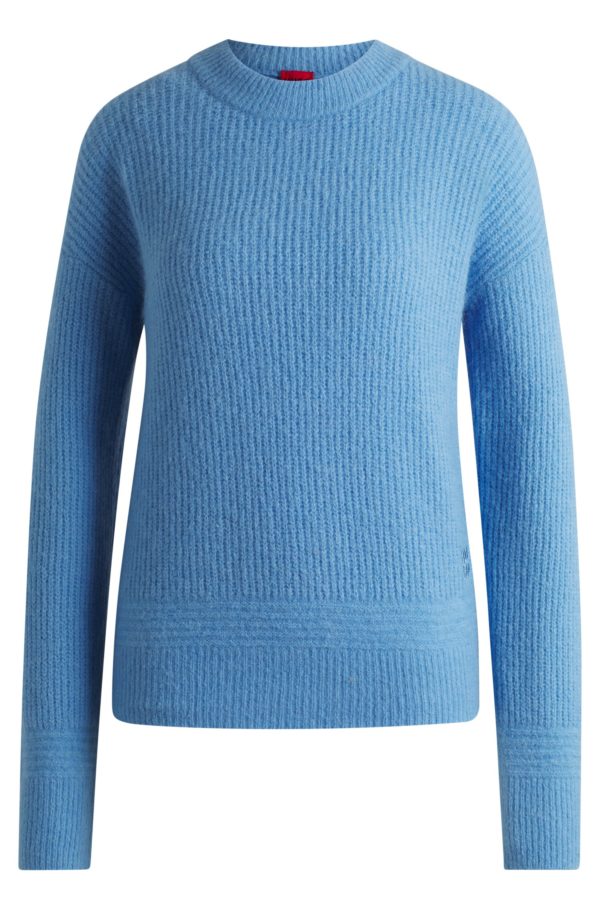 Hugo Boss Pull Relaxed avec détails maillons en maille