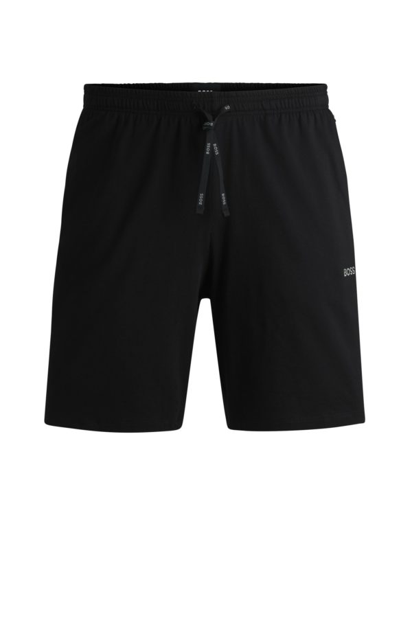 Hugo Boss Short en coton stretch à logo brodé