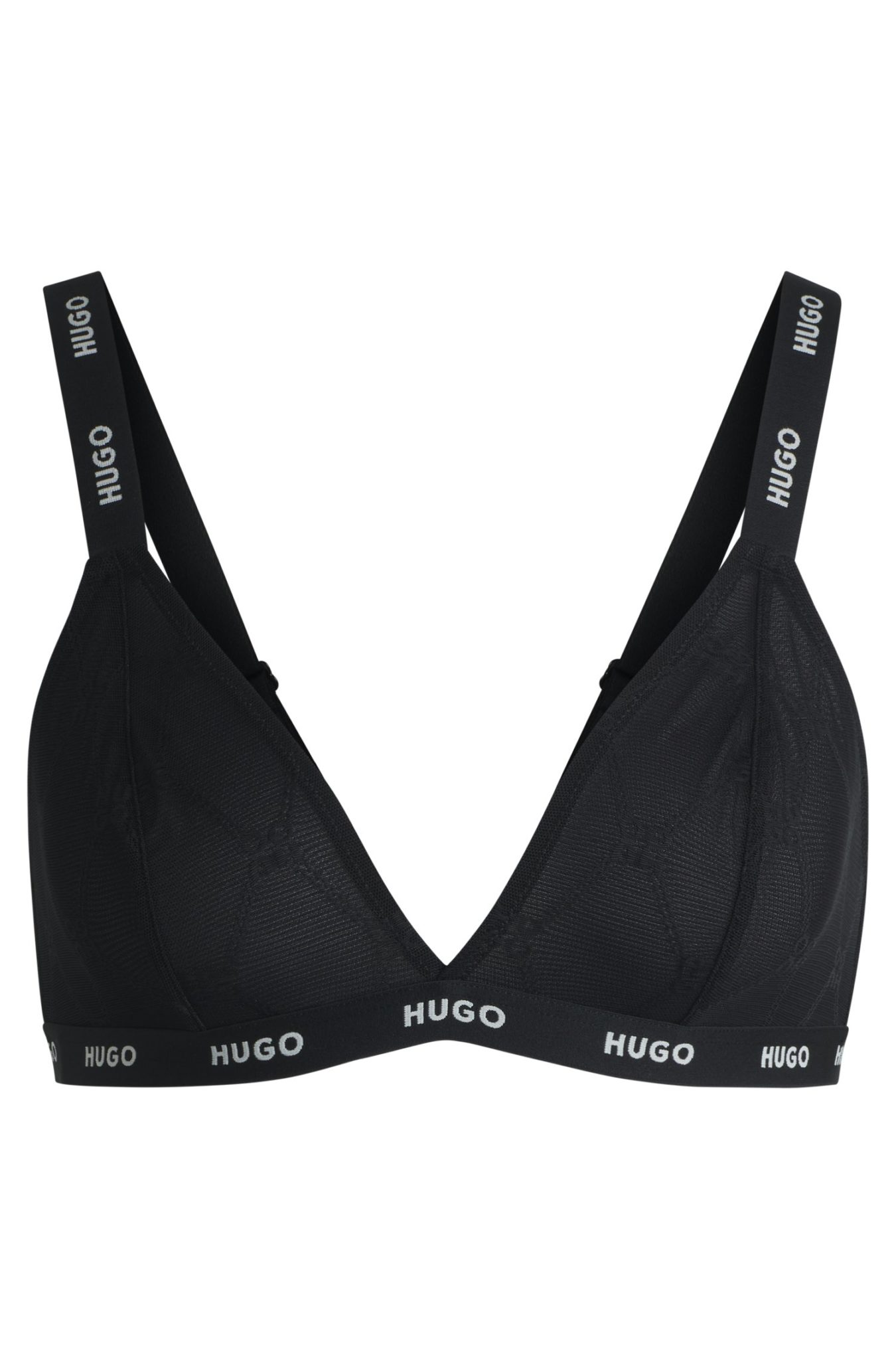 Hugo Boss Soutien-gorge triangle en dentelle emblématique avec logos