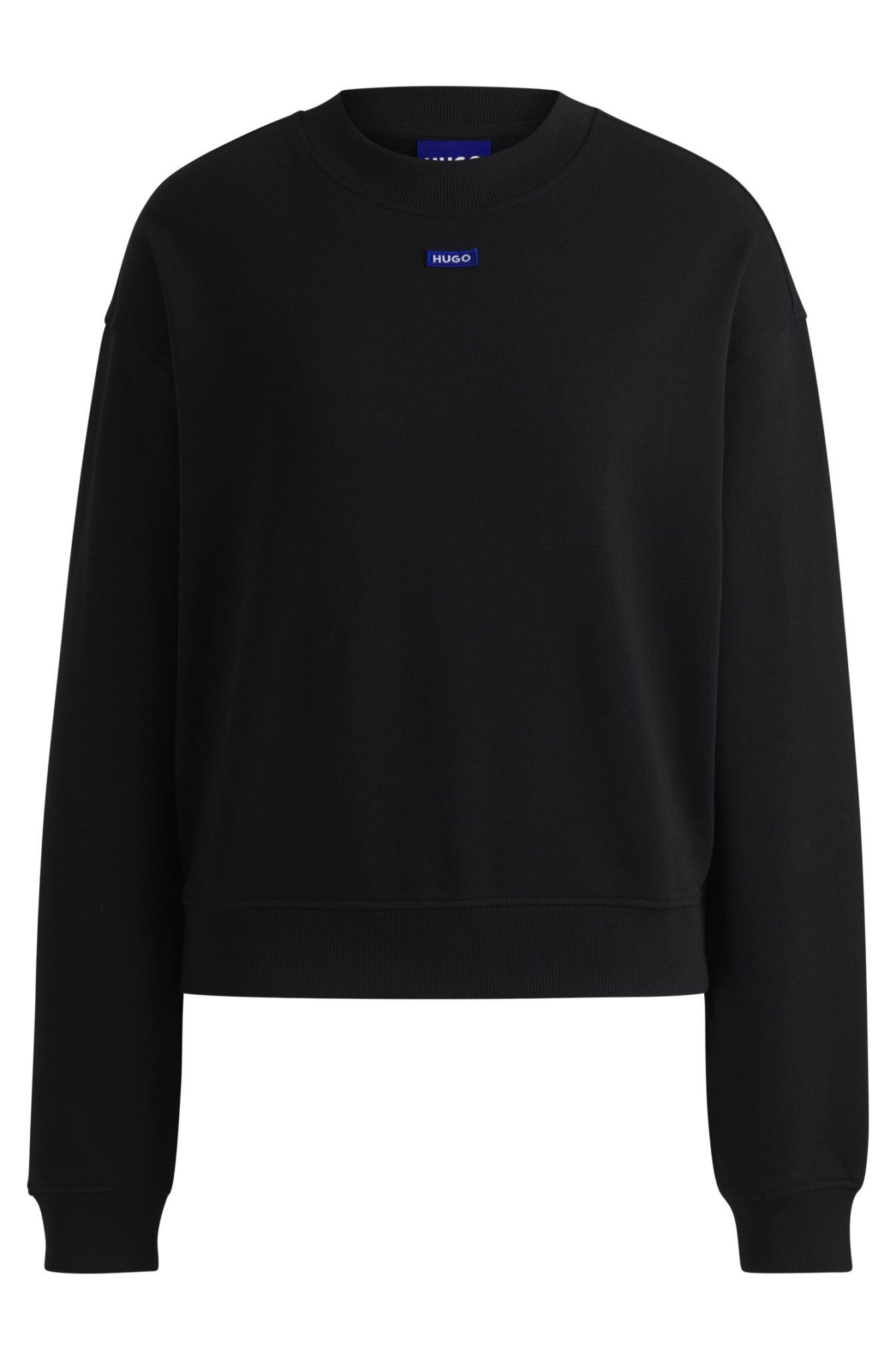 Hugo Boss Sweat en molleton de coton avec badge logoté