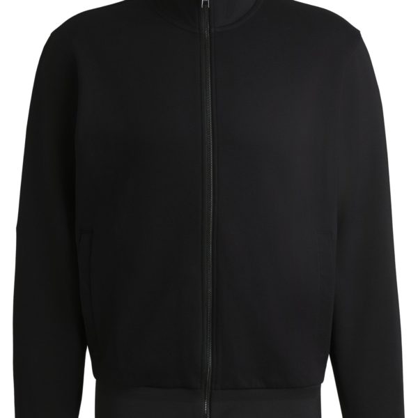 Hugo Boss Sweat zippé Regular en coton stretch