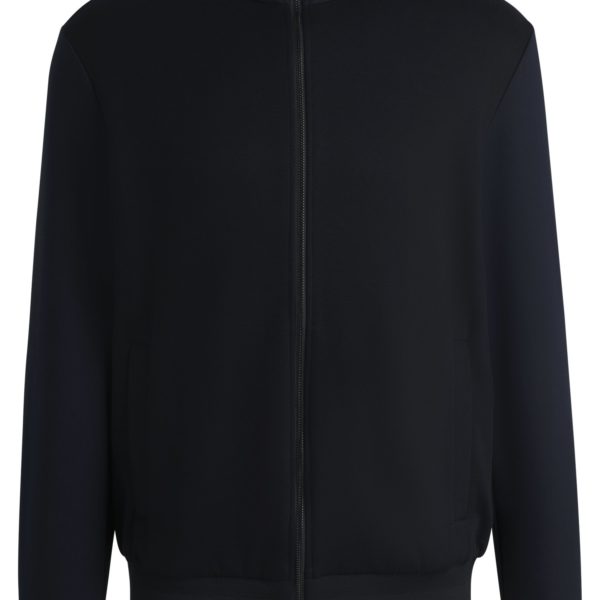 Hugo Boss Sweat zippé Regular en coton stretch
