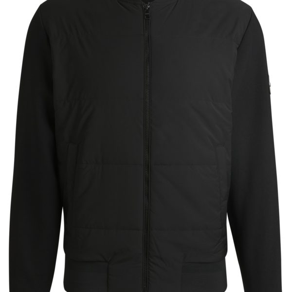 Hugo Boss Sweat zippé en coton mélangé avec devant matelassé