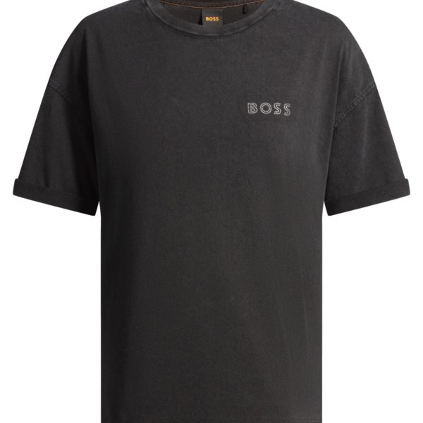 Hugo Boss T-shirt Relaxed en coton avec logo artistique