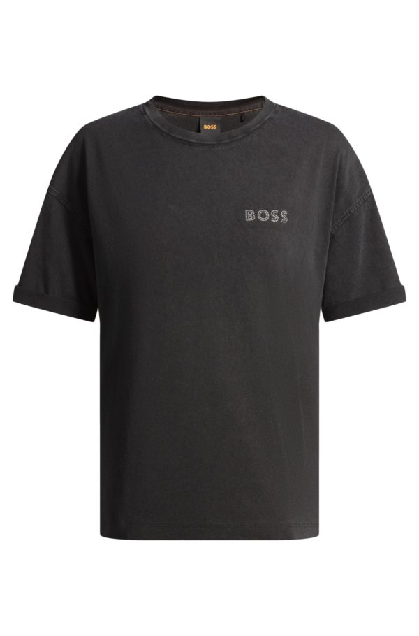 Hugo Boss T-shirt Relaxed en coton avec logo artistique