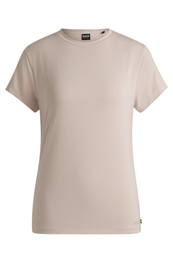 Hugo Boss T-shirt de pyjama en jersey stretch à logo imprimé