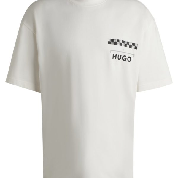 T-shirt en jersey de coton à imprimés course automobile – Hugo Boss