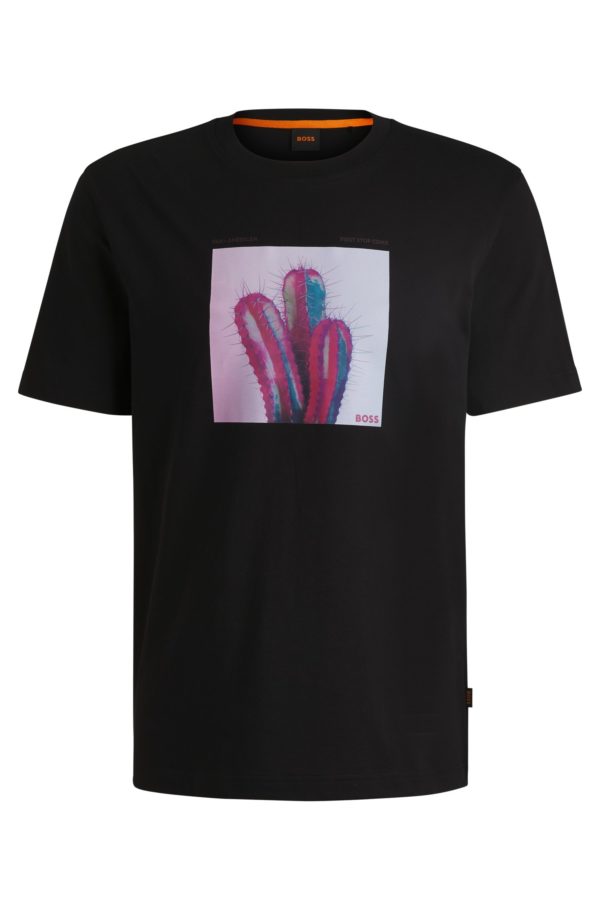 Hugo Boss T-shirt en jersey de coton à motif d’inspiration road trip