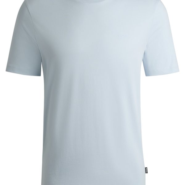 T-shirt en jersey de coton avec détail logoté – Hugo Boss