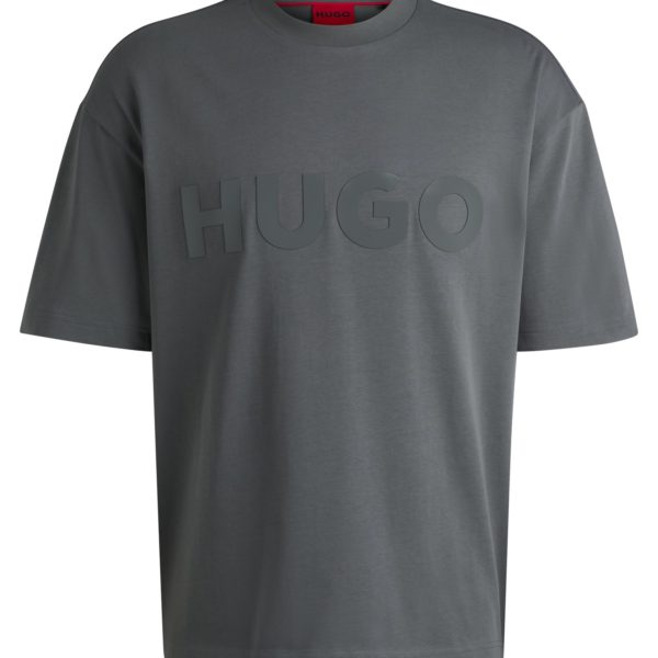 T-shirt oversize en coton à logo réfléchissant – Hugo Boss