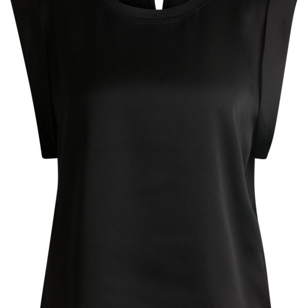 Hugo Boss T-shirt sans manches en satin martelé