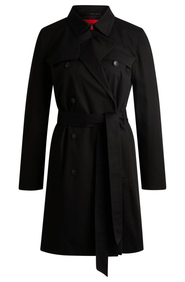 Hugo Boss Trench croisé Regular en coton